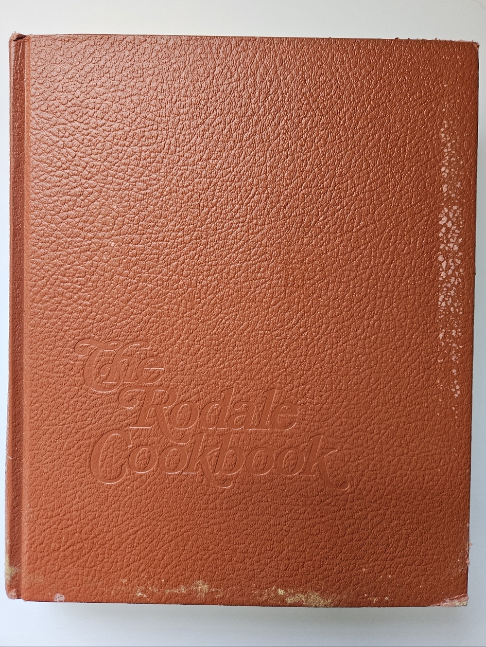 the Rodale Cookbook sixth printing 1975 hardcover orange grannycore cottagecore